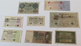 GERMANY COLLECTION BANKNOTES, LOT 15pc EMPIRE #xb 073 - Colecciones