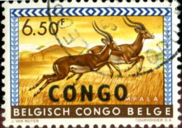 Pays : 131,2 (Congo)  Yvert Et Tellier  N° :  409 A (o) Surcharge Noire - Gebruikt