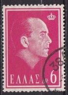 GREECE 1964 King Paul 6 Dr. Red With Rural "384" Vl.  909 - Postal Logo & Postmarks