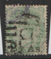 India 1902 SG 102 Overprinted 2 As Fine Used - 1858-79 Compagnie Des Indes & Gouvernement De La Reine