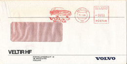 Iceland Cover With Meter Cancel Reykjavik 19-1-1984 (VOLVO 760 GLE) - Briefe U. Dokumente