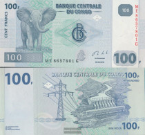 Kongo (Kinshasa) Pick-number: 98A (2013) Uncirculated 2013 100 Francs - Ohne Zuordnung