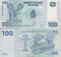 Kongo (Kinshasa) Pick-Nr: 98A (2013) Bankfrisch 2013 100 Francs - Ohne Zuordnung