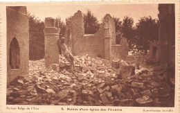 MILITARIA - Guerres - Autres -  Ruines D'une église Des Flandres - Carte Postale Ancienne - Guerres - Autres