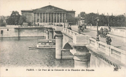 FRANCE - Paris - Le Pont De La Concorde Et La Chambre Des Députés - Carte Postale Ancienne - Brücken