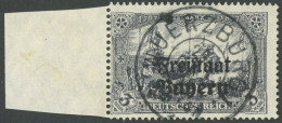 BAYERN 150A O, 1919, 3 M. Violettschwarz, Gezähnt A, Mit Breitem Linken Rand, Zentrischer K2 WUERZBURG Und Fleck Der Ste - Used