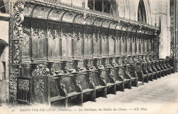 FRANCE - Saint Pol De Léon - La Basilique, Les Salles Du Chœur - Carte Postale Ancienne - Saint-Pol-de-Léon