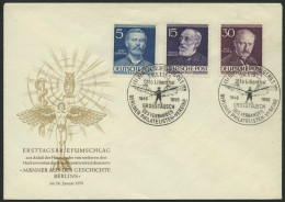 BERLIN 92,96,99 BRIEF, 1953, 5, 15 Und 30 Pf. Berühmte Berliner Auf Amtlichem FDC, Pracht, Mi. 100.- - Autres & Non Classés