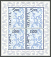 SCHWEIZ BUNDESPOST 1726KB , 2000, 5 Fr. Galler Stickerei Im Kleinbogen, Postfrisch, Pracht, Mi. 240.- - Otros & Sin Clasificación