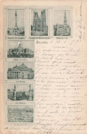 BELGIQUE - Bruxelles - Multi-vues Des Monuments Et édifices - Carte Postale Ancienne - Multi-vues, Vues Panoramiques