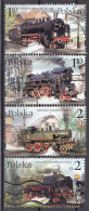 POLAND 3997-4000,used,trains - Used Stamps