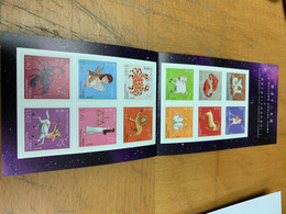 Hong Kong Stamp 12 Western Zodiac Signs Booklet MNH 2012 Space - Covers & Documents
