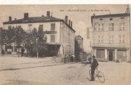 42 // PELUSSIN  La Place Des Croix 1877 - Pelussin