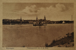 Nijmegen // Totaal Aanzicht Vanaf De Waal (Baggerschip - Schuit) 1924 - Nijmegen