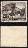 BIRDS EAGLE VÖGEL ADLER OISEAUX AIGLE AUSTRIA ÖSTERREICH AUTRICHE 1952 MI 968 ANK 973 YT PA60 SC C60  Air Mail Flugpost - Oblitérés