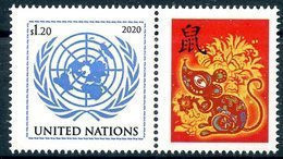 ONU New-York 2020 - "Chinese Calendar Année Du Rat" ** - Unused Stamps