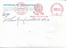 Portugal , 1965 , SOCIEDADE DE ROLAMENTOS Ldª , Bearings ,  PORTO . Commercial Postcard , Advertising Postmark - Portogallo