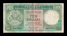 Hong Kong 10 Dollars 1985 Pick 191a Mbc Vf - Hong Kong