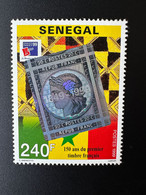 Sénégal 1999 Mi. 1624 150 Ans Du Premier Timbre Français Hologramme Hologramm Philexfrance RARE ! - Ologrammi