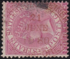 Straits Settlements  .    SG    .   12    (2 Scans)  . 21 June 1880  .    O    .  Cancelled - Straits Settlements