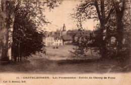 N°115666 -cpa Chatelaudren -les Promenades -entrée Du Champ De Foire- - Châtelaudren