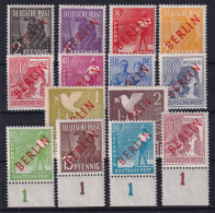 BERLIN 1949 - MLH - Mi 21-34 - Complete Set! - Geprüft Schlegel! - Neufs