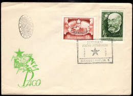 SWITZERLAND(1957) Esperanto. Zamehof. Unaddressed FDC With Cachet And Thematic Cancel. Scott Nos C170-1. - Esperanto