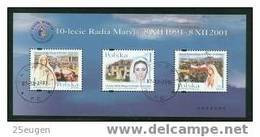 POLAND 2001 MICHEL BL 148 MS USED - Used Stamps