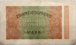 Dt. Reich 20000 Mark 1923, DEU-95e FZ KE, - 20.000 Mark