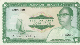 Gambia 10 Dalasis ND/1972-86 P6c AU - Gambie