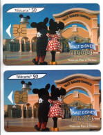 WALT DISNEY STUDIOS - 2 Télécartes France 1994 Phonecard (salon 387) - 2002