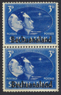 BECHUANALAND PROTECTORATE 1945 KGV 3d Deep Blue & Blue, Vertical Pair Victory SG131 MH - 1885-1964 Bechuanaland Protectorate