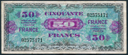 50 Francs FRANCE, 1945, Sans Série, N° 02575171 - 1945 Verso France