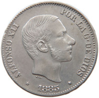 PHILIPPINES 50 CENTIMOS 1885 Alfonso XII. (1874–1885) #t159 0193 - Philippines