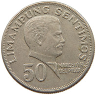 PHILIPPINES 50 SENTIMOS 1972 50 SENTIMOS 1972 KNOB #t136 0101 - Philippinen