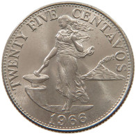 PHILIPPINES 25 CENTAVOS 1966  #s065 0223 - Filippijnen