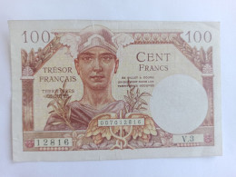 Billet France 100 Francs  Trésor Français Territoires Occupés - 1947 Franse Schatkist