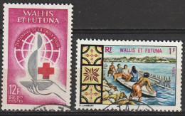 Wallis Et Futuna Centenaire De La Croix Rouge Internationale,petit Bateau Pirogue N°168-174 Oblitéré - Gebruikt