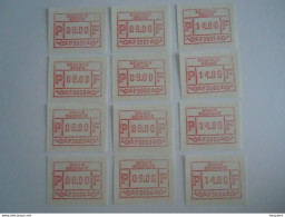 Belgie Belgique 1981 Frama ATM 6 - 9 - 14 F Liège Tournai Gent Antwerpen ATM1-4 MNH ** - Nuovi