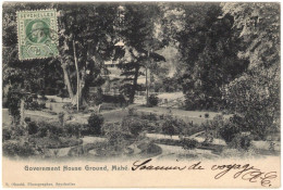 Seychelles - Mahé - Government House Ground - Carte Postale Pour Madagascar - Seychelles