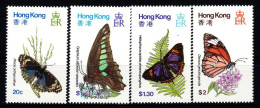 1979 Hong Kong, Farfalle, Serie Completa Nuova (**) - Ungebraucht