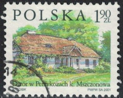 Pologne 2001 Oblitéré Used Manoir à Petrykozy à Mszczonow - Gebraucht