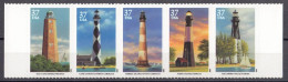 UNITED STATES 3746-3750,unused,lighthouses - Nuevos