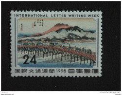 Japan Japon Nippon 1958 Semaine De La Lettre écrite Vieux Pont Brug Yv 611 MNH ** - Unused Stamps