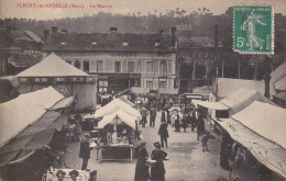 1914  Fleury-sur-Andelle - Le Marché - Other & Unclassified