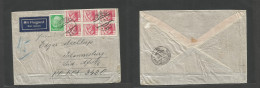Austria - Xx. 1938 (4 June) Wien 68 - South Africa, Joburg. Air Multifkd Mixed With Germany Envelope. Better Dest Usage - Sonstige & Ohne Zuordnung