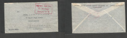 China - Xx. C. 1940. Shanghai - S. Africa, Joburg. Internee Free Mail Cachet (RR) Airmail Usage. German Origin. Interest - Autres & Non Classés