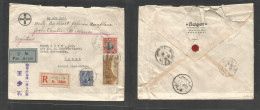 China - Xx. 1940 (4 Dec) Canton - Hanoi, Indochina (6 Dec) WWII. Registered German Business Multifkd Comercial Airmail U - Autres & Non Classés