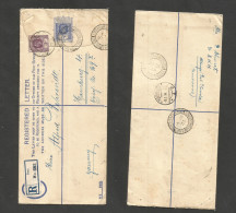 Bc - Nigeria. 1933 (18 Dec) Cameroons, Under British Mandate. Buea - Germany, Hamburg (9 Jan 34) Registered 3d Blue + Ad - Sonstige & Ohne Zuordnung