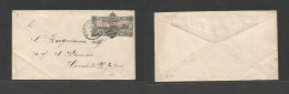 Usa - Hawaii. 1894 (18 June) Honolulu Local Circulation. Provisional Government Red Ovptd 10c Black Stat Env, Cds Grill. - Other & Unclassified